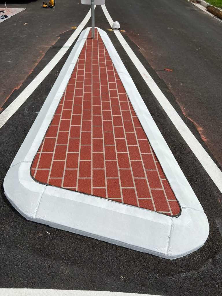 Resurfacing Brick Pattern Red - Shelley Public School Road Island - Blacktown